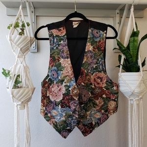 90s Vintage Floral Vest